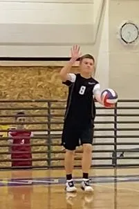 Volleyball tournament action shot