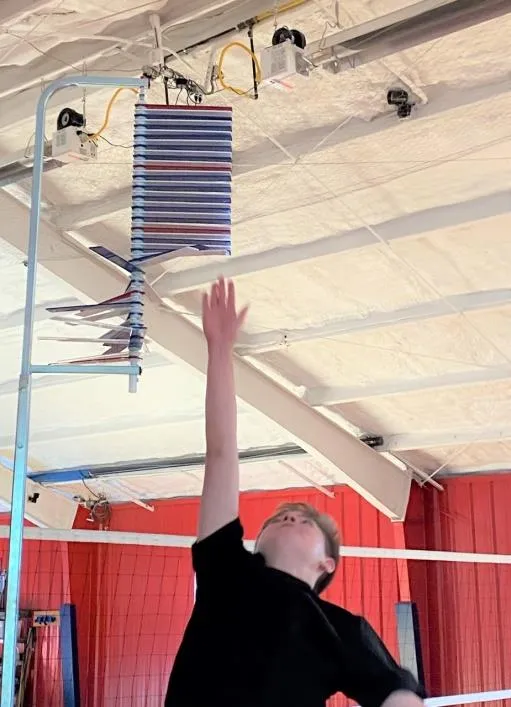 Young volleyball player developing skills — becoming the star player