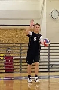 Volleyball action shot