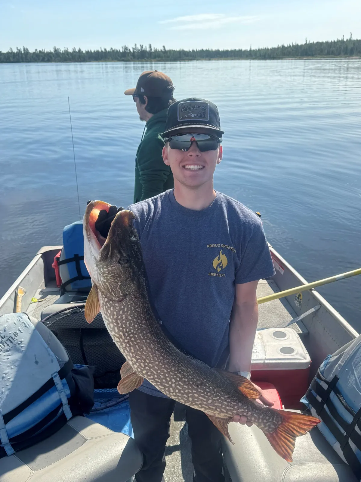 Dagan with his catch