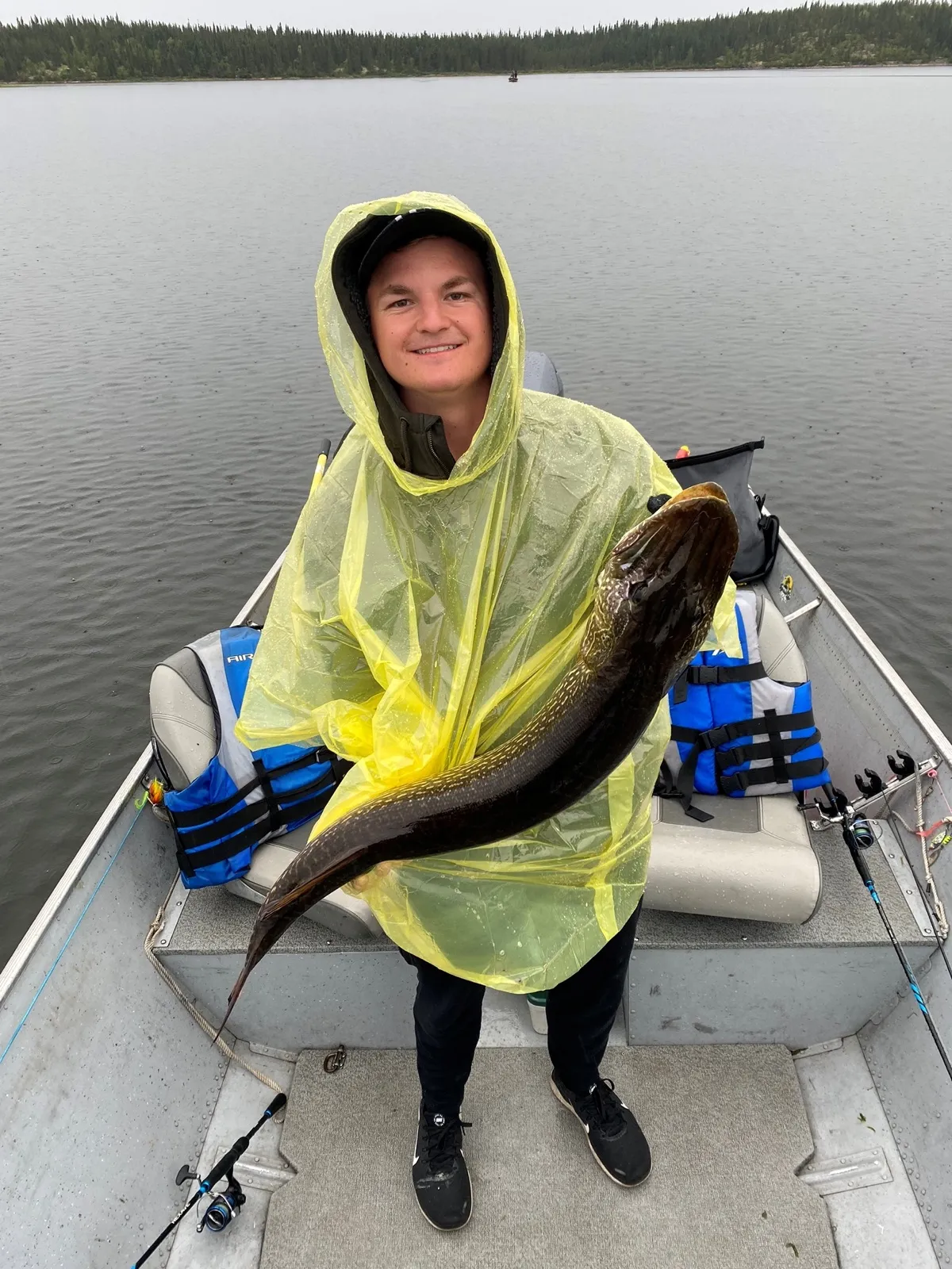 Kade with his catch