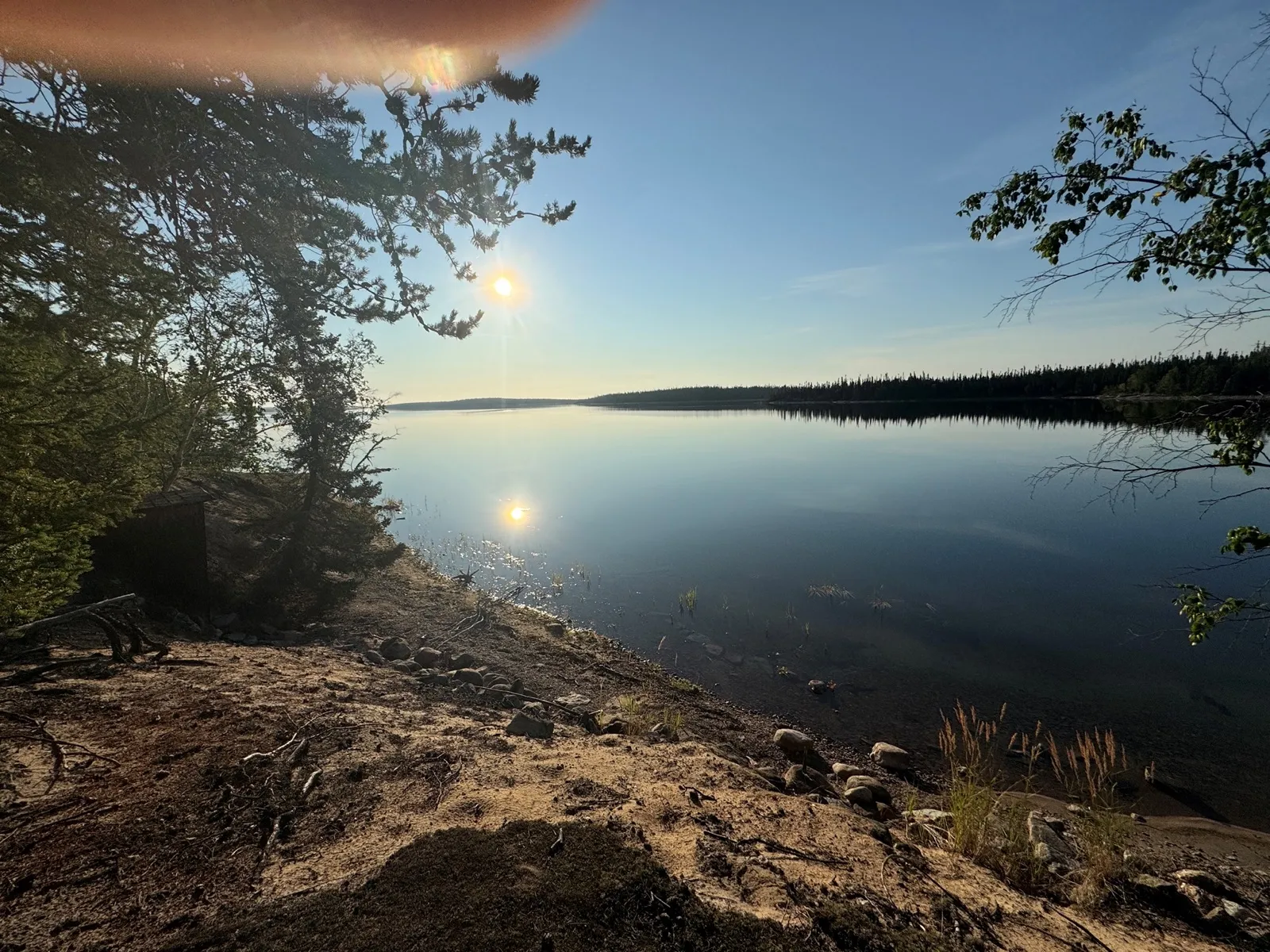 Sunrise over the lake